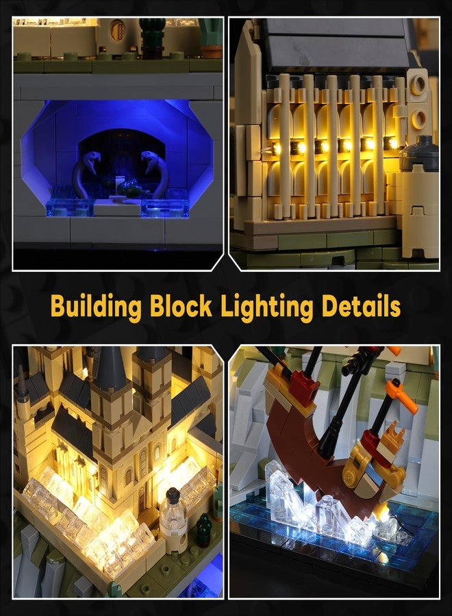 Kyglaring LED Light Kit Compatible with Lego Hogwarts Castle and Grounds 76419 Building Blocks, Upgrade Touch Control & Dimming, Lighting Accessories for Lego 76419 Model Set, Lights Only - Image 4